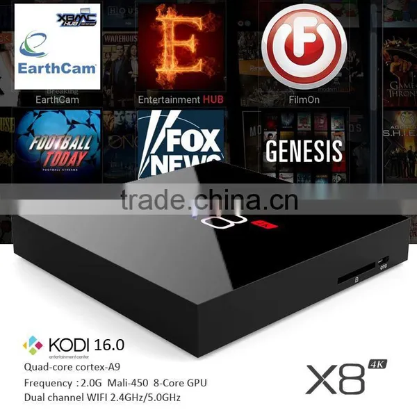 X8 4K Amlogic 8726 m8 Quad Core TV Box With 5.0GHZ Wifi Frequency photo-3