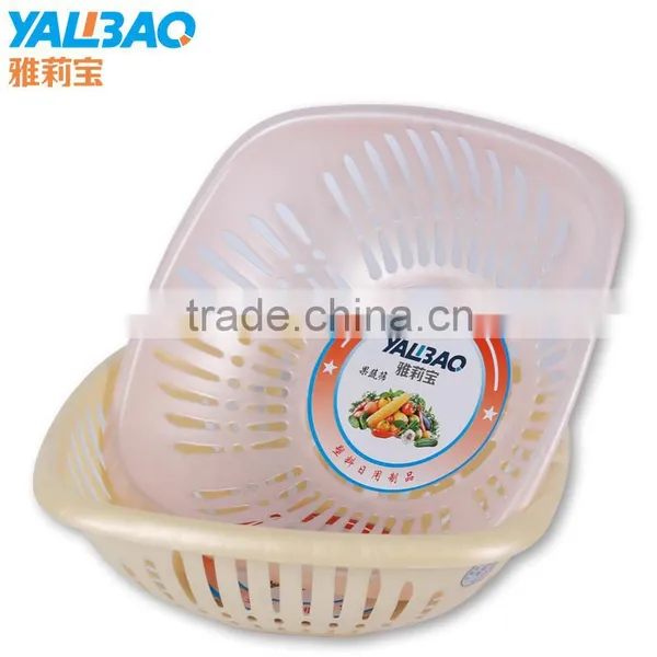 Stackable Storage Basket Kitchen Plastic Drain Basin