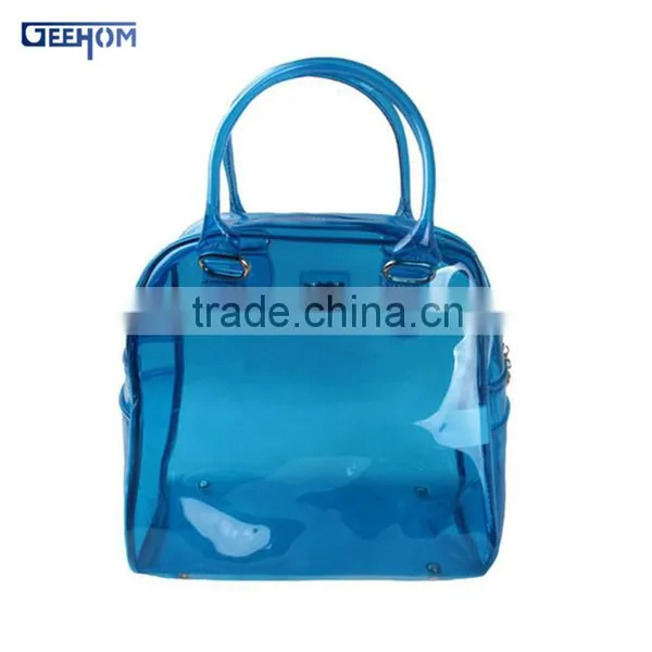 Transparent Pvc Zipper Bag With Handle Custom Waterproof Pvc Beach Bag photo-3