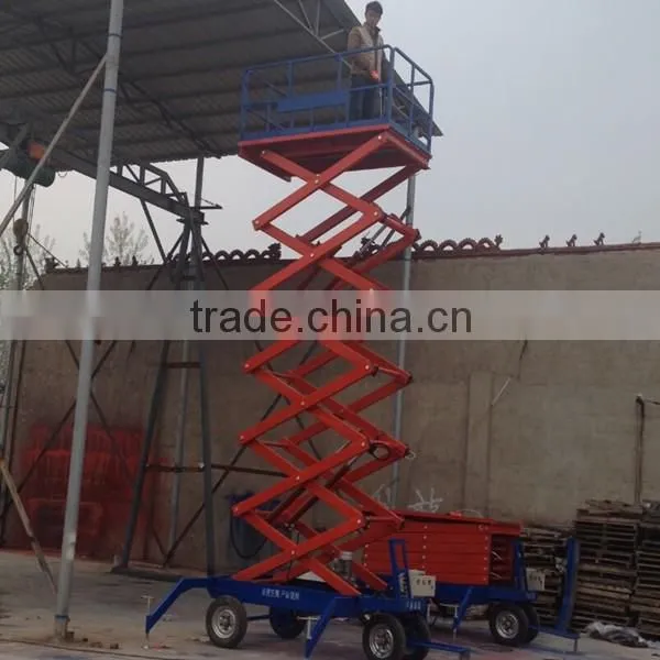 China Electric Hydraulic Mobile Scissor Lift for Street Lamp Maintenance