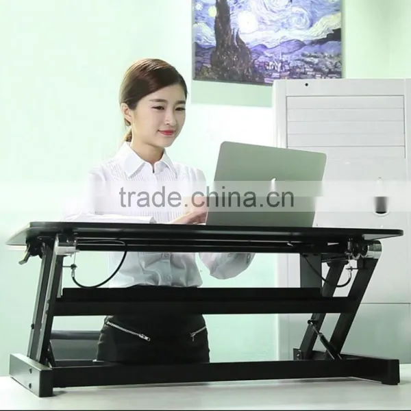 Sit-Stand Desktop Workstation ,Ships fully assembled