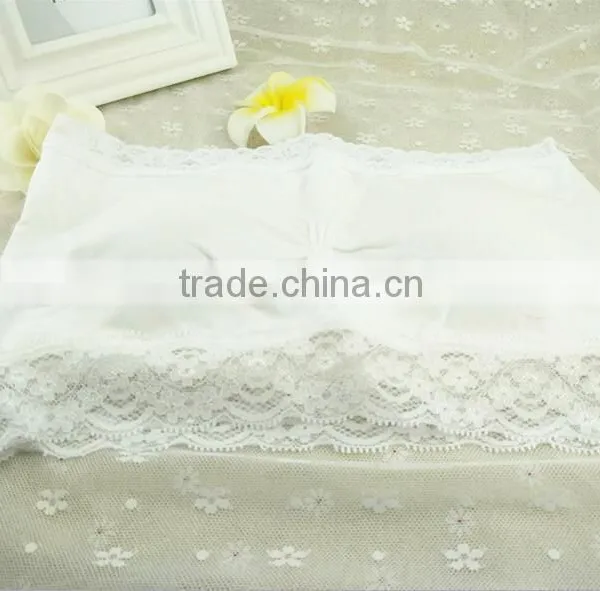 Latest Design Girl Cheap Sexy Lace Strapless Bralace Back Bra in Stock