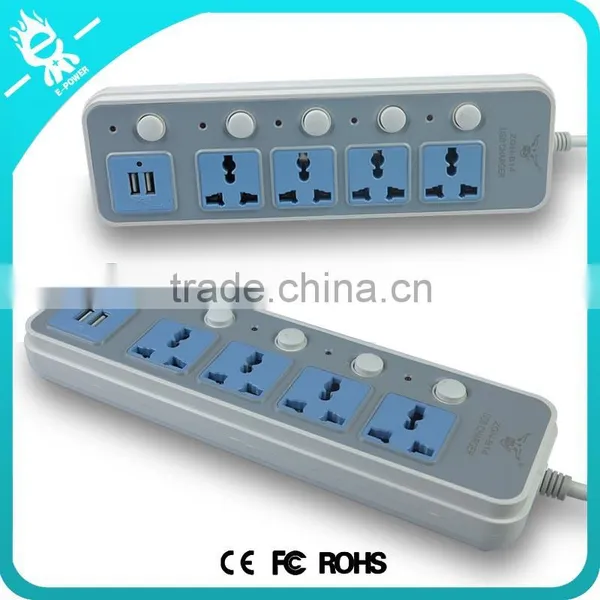 Multi Electrical Universal Usb 2 Gang Extension Socket Power Strip photo-4