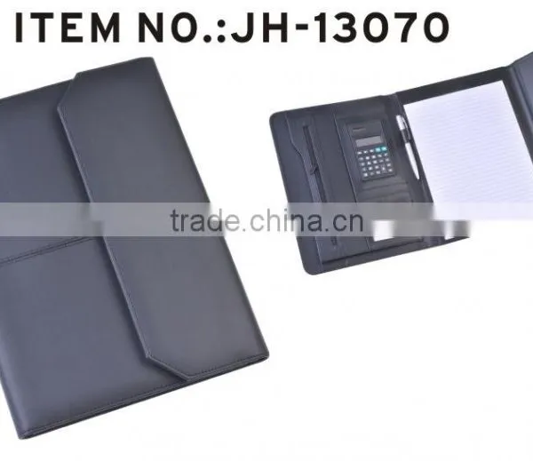 Newest A4 Size Leather Filefolder With Notepad photo-6