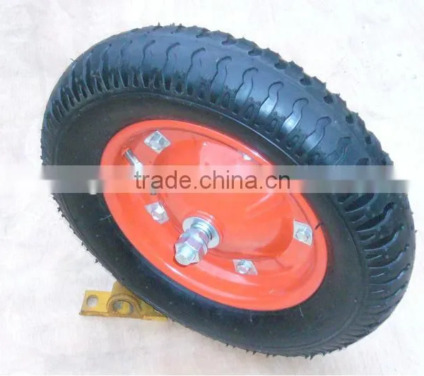 3.00-8 Wheel / 3.00-8 Rubber Wheel With Red Rim and 13x3 Wheel photo-2