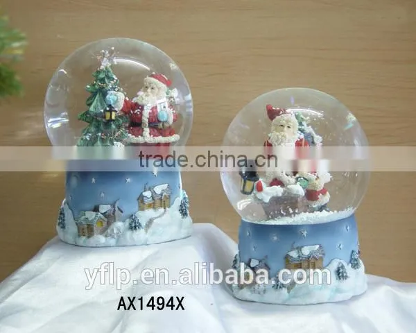 Resin Christmas Craft, Santa Claus Resin Christmas Craft, Snow Globe Resin Christmas Craft