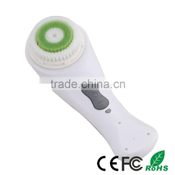Factory Wholesale Ultrasonic Waterproof Sonic Wireless Recharge Portable Electric Face Cleanser photo-3