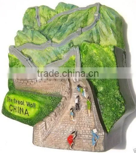 The Great Wall China. (7 Wonders of the World ), High Quality Resin 3d Magnet photo-2