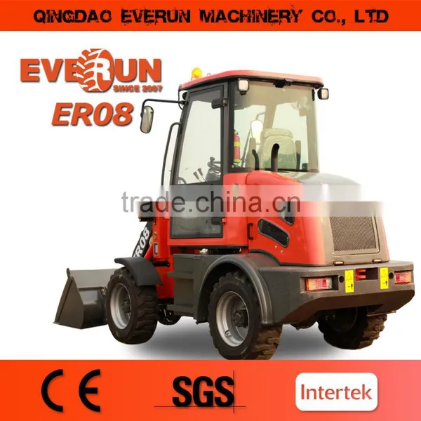Everun New Style ER08 Mini Wheel Loader With Hydraulic Transmission photo-3