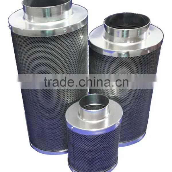 Hydroponic Greenhouse HVAC Ventilation 4" x 8" / 4"x 12" Activated Virgin Carbon Bed Filter for Connecting Air Duct / Inline Fan photo-2