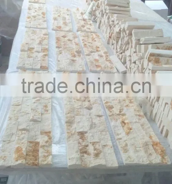 Natural Beige Exterior Wall Tile/split Surface Culture Stone photo-2