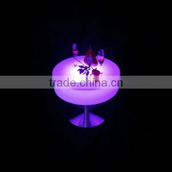 LED Remote Round Coffee Table/ Hot Sell LED Rechargeable Round Coffee Table/LED Outdoor Lawn Round Table photo-3