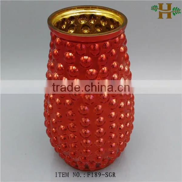 Accidented Colored Glass Vases for Flower Arrangements photo-5