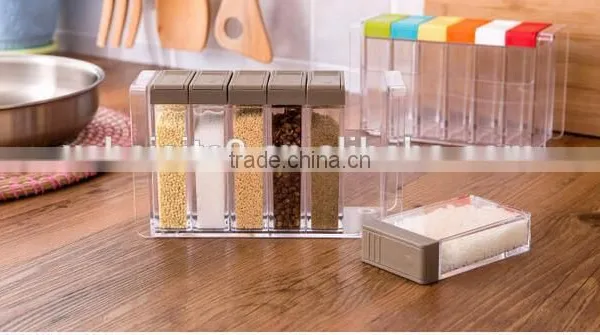 CY136 6 in 1 Plastic Spice Holer Seasoning Box photo-5