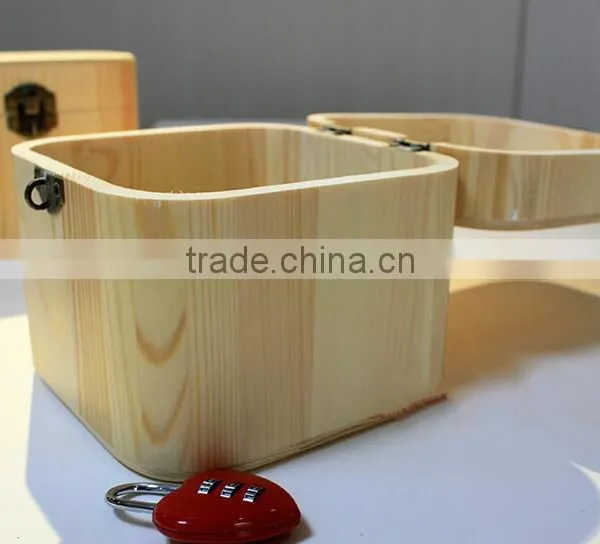 Eco-friendly Wood Locked Storage Box photo-5