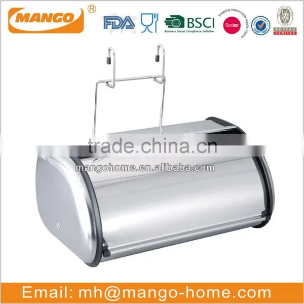 Classical Stainless Steel Kitchen Bread Bin photo-3