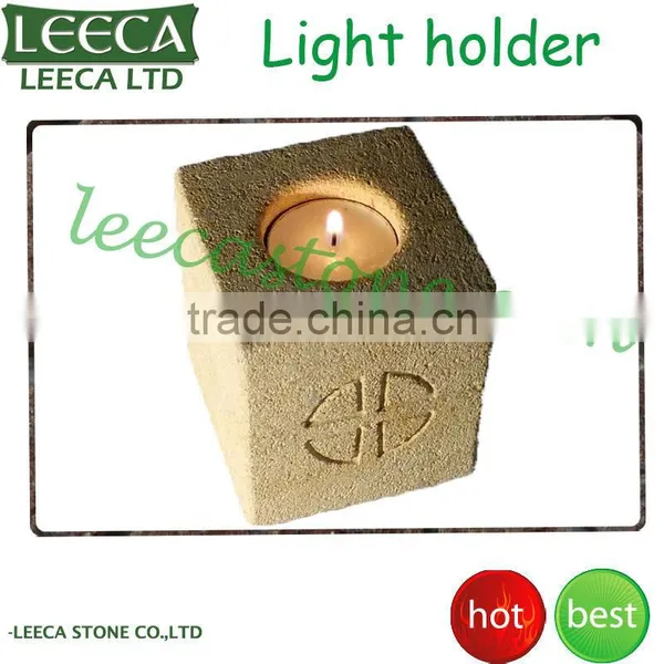 Home Decor Natural Stone Tea Light Holder photo-3