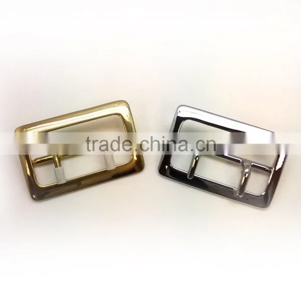 Rectangle Design Solid Brass Center Bar Buckle With Double Prong, Belt Buckle photo-5