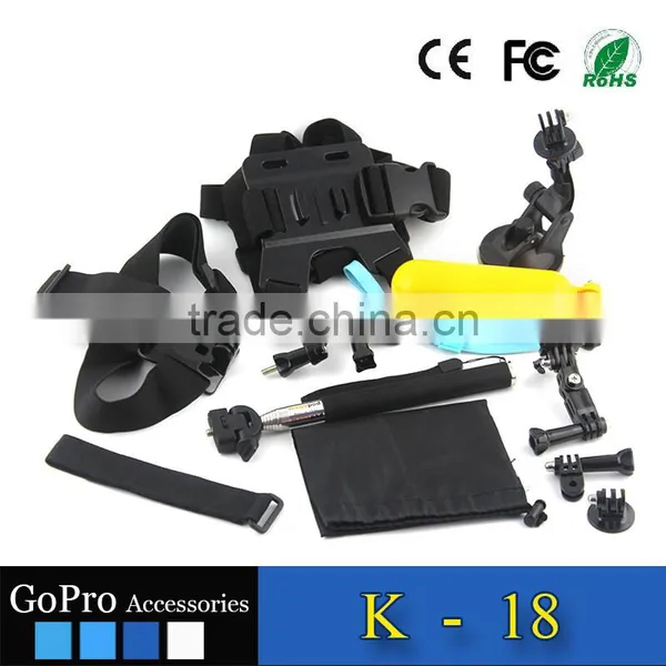 2016 Hot Selling Cheap Products Kit Used for Gopros Heros 4 Accessories Kit Mount Camera Case photo-3