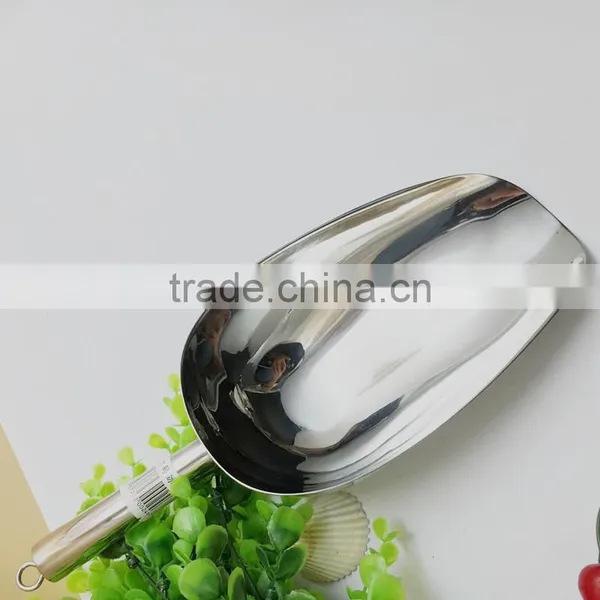 Stainless Steel Easy Clean Ice Scoop Cooking Scoop Shovel Coffee Spoon photo-4