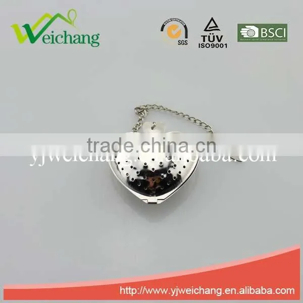 WCTS190 Good Quality Hot Sale Stainless Steel Heart Shape Funny Shape Tea Ball Tea Infuser With Tray photo-3