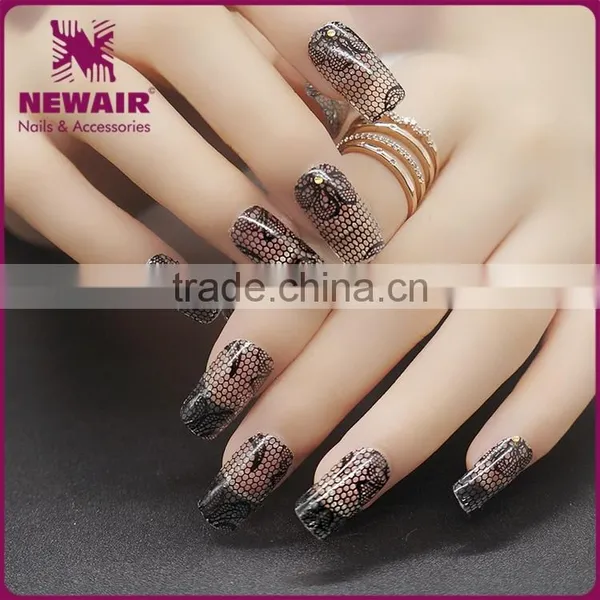 New Air Wholesale 2D Nail Art Stickers Bling Lattice Type Design Nail Warps photo-3