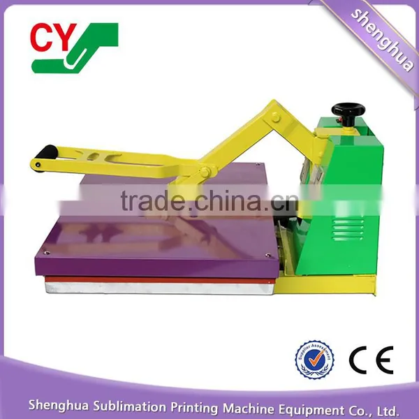 Hot Sale CE Large Manual Teflon Coated Thick Platen Heat Press T-shirt Printing photo-4