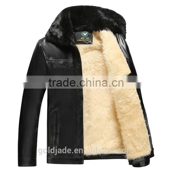 Customized Manufactorying Middle-aged and Elder Man Father-wear Fur Coats Jackets With Fur photo-3