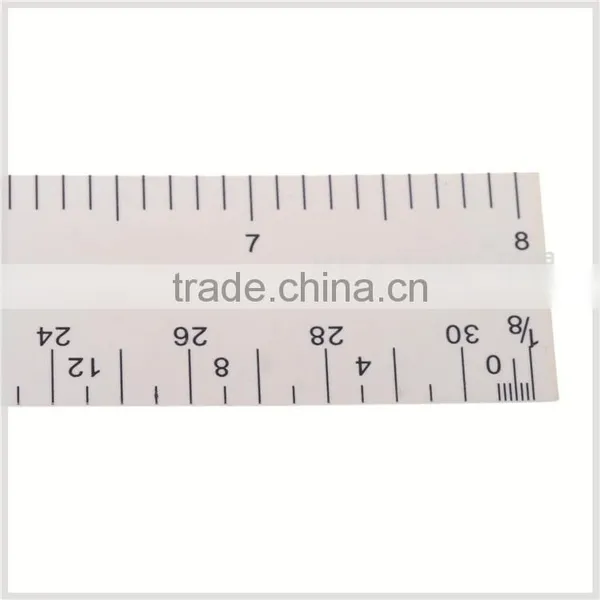 Kearing High Quality Soft Plastic Glossy Surface Flat Oval Scale Rulers for Engineer # 8504 photo-2