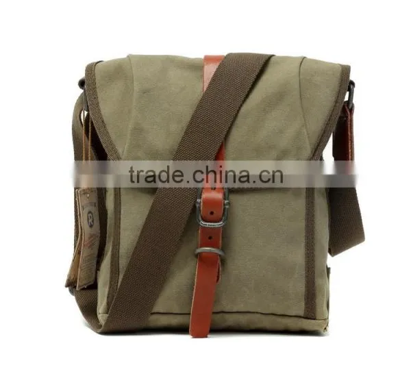 Vintage Casual Cotton Canvas Shoulder Bag,Haversack for Unisex
