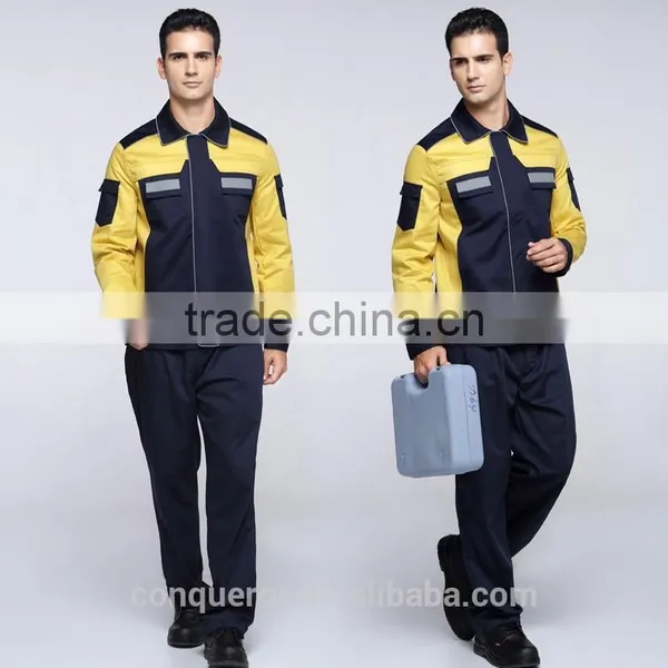 Cheap Latest Factory Construction Work Wear Adult Work Suit Water-resistant Denim Overalls For Worker Labor Uniform photo-3