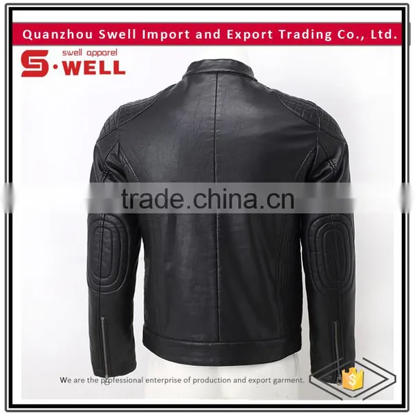 2016 Wholesale Custom Cheap Men Motorcycle pu Jacket photo-2