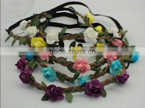 Princess Flower Wedding Headband photo-5