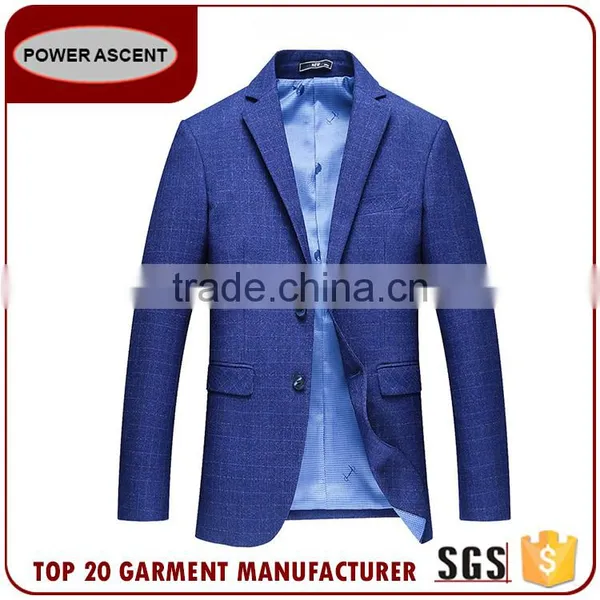 Oem Design Blue Custom Blazer Men Casual Latest Suits Jacket In Fashion photo-5