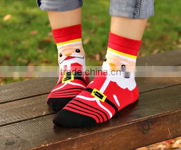 2016 New 3D Cartoon Christmas Snowman Socks Women Cotton Socks Floor Women Cotton Socks photo-4