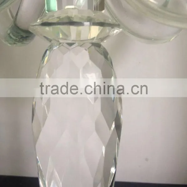 Hot Sale! Latest 34cm Multifunctional 5 Arms Crystal Candle Holder For Decoration photo-5