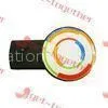 Removable Colorful Round Soft / Hard Crystal Clear Epoxy Resin Sticker