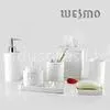 WBC0591A, Ceramic Bathroom Accessories Set With Tissue Cover, Tray, Soap Dish