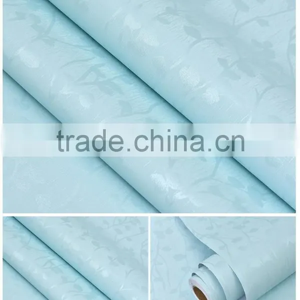Modern Bedroom Warm PVC Flower Design Waterproof Wall Background Decoration Paper photo-3
