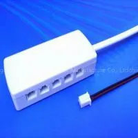 Jst 24V 6 Way LED Kitchen Lighting Junction Boxes With DC Jack 2.1*5.5mm Female Plug in PCB Sockets photo-3