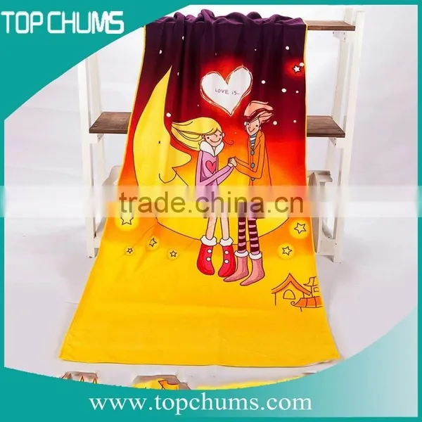 Edge to Edge Printing Microfiber Wholesale Hooded Poncho Towel Adult photo-3