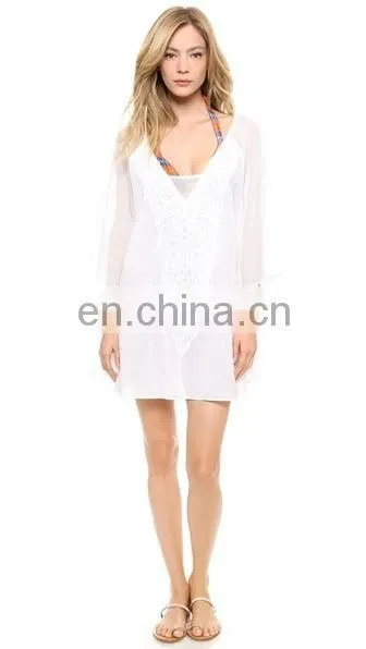 Hot See-though Lace Sexy Woman Beach Dress Kaftan photo-2