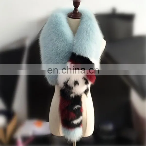 Women's Wrap Stole Scarves Fox Fur Collar Scarf Shawl Collar Korea Scarf photo-2