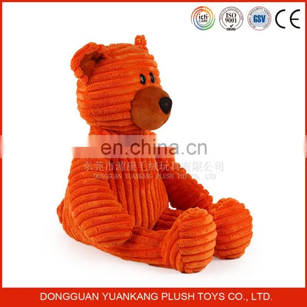 Chubby Plush Orange Fabric Fat Bear photo-3