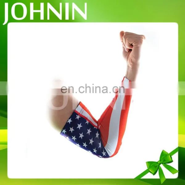 Good Quality Custom Sun Protection Stretchable Printing Sport Arm Sleeve Flag photo-2