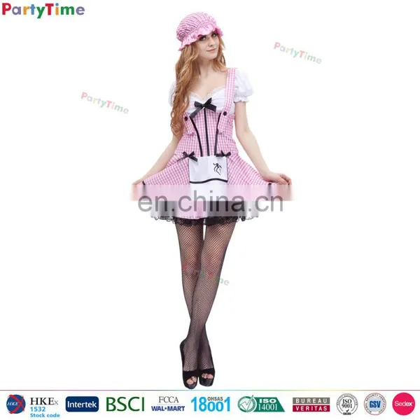 Wholesale Pink Halloween Japanese Maid Costume photo-2