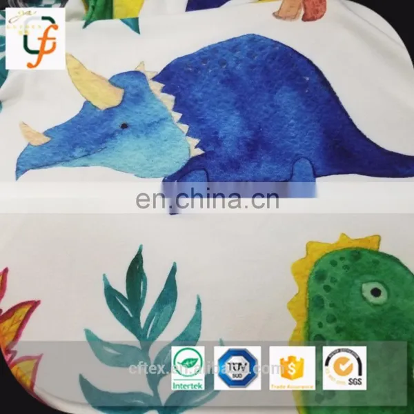 100% Polyester Pigment Printed Knitting Single Jersey Fabric photo-2