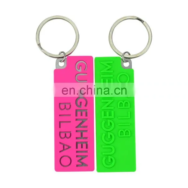 No Minimum Key Chain New Product Custom Double Sided Logo Pvc And Metal Keychain photo-2