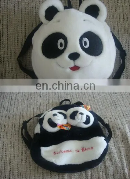 circular panda plush bags