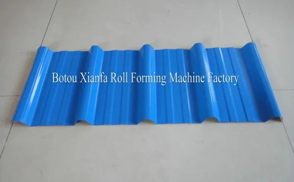 Trapezoidal Color Steel Roof Panel Cold Roll Forming Machine photo-5